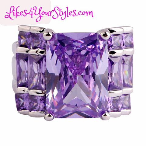 womens amethyst ring 